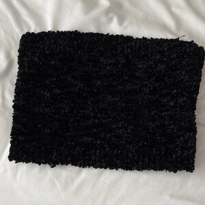 Black Textured Tube Top